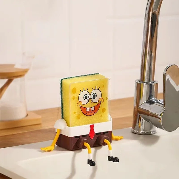 sponge holder, kitchen sponge holder, spongebob sponge holder