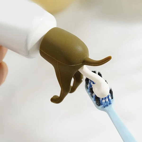 pooping dog toothpaste topper, dog toothpaste cap, dog butt toothpaste topper