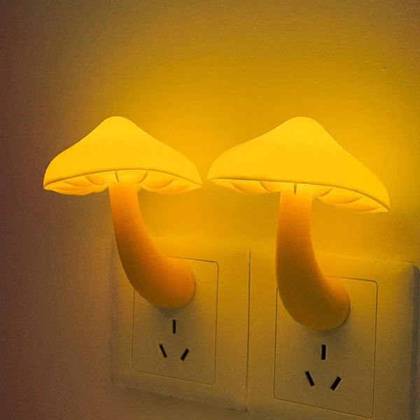 mushroom lamp, mushroom light, mushroom night light, mushroom led light, wall socket light